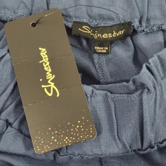 Brand New Women's Shinestar Paperbag Waist Shorts - Picture 6 of 6